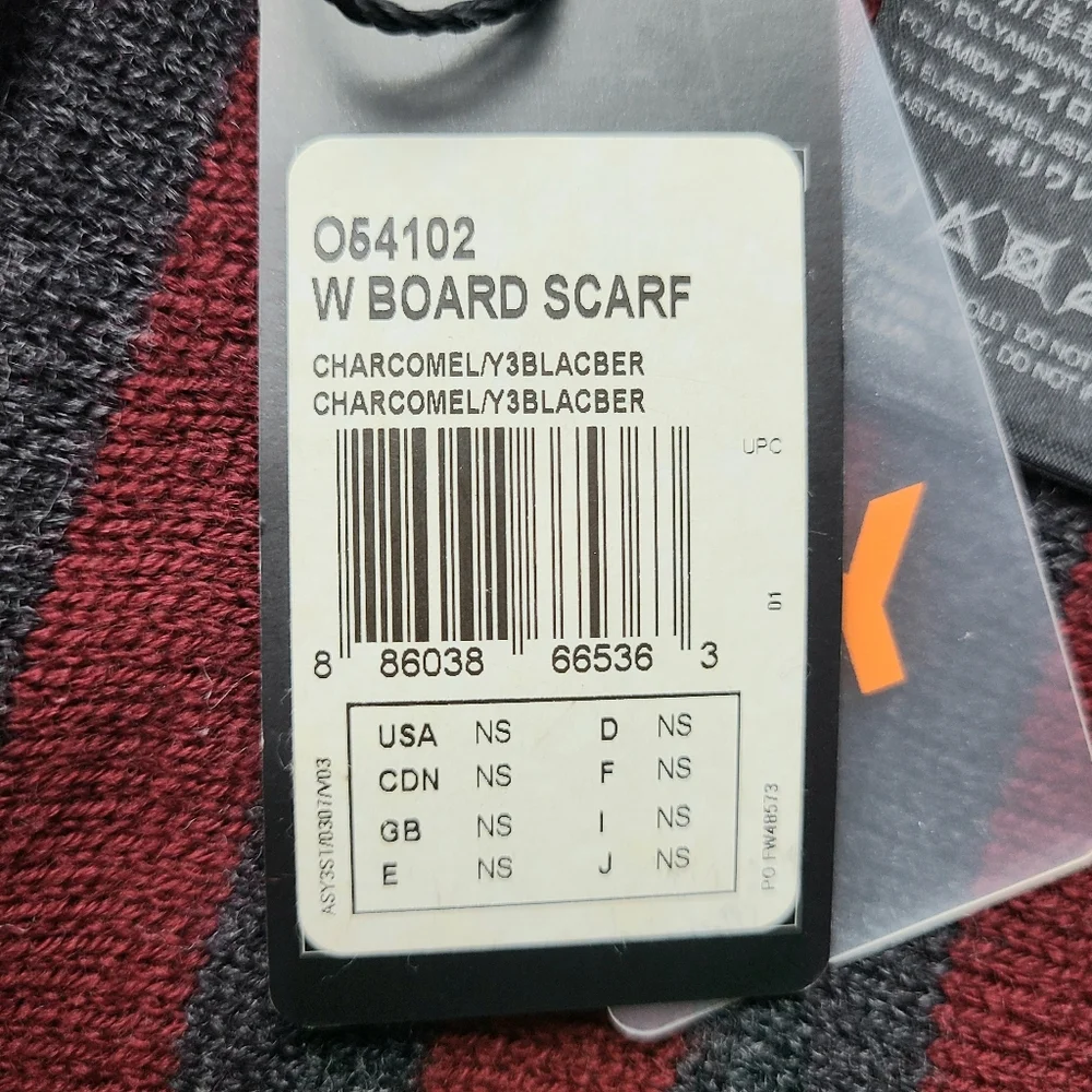NWT Y-3 Yohji Yamamoto x Adidas Striped Alpaca Wool Blend Scarf